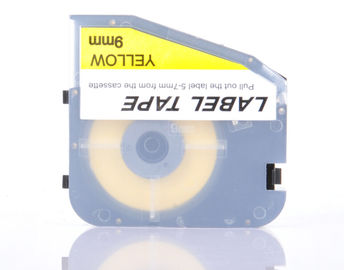 cassetta di nastro del nastro 9mm del creatore dell'etichetta di giallo di tocco di p per la stampante del tubo