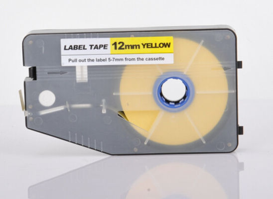 industriale laminato nastro del creatore dell'etichetta di marcatura del cavo su misura, giallo