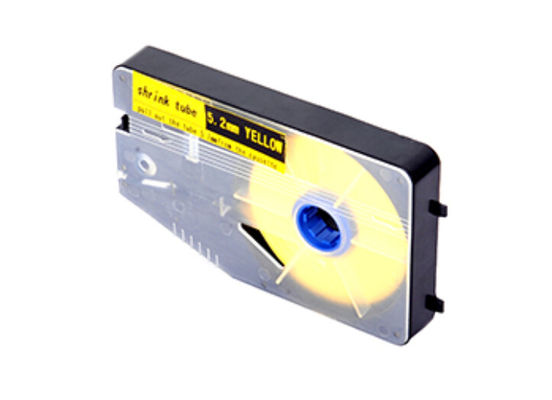 parete doppia del tubo termorestringibile di identificazione del cavo del silicone resistente, giallo