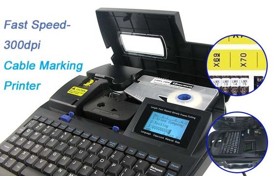 Stampante automatica da tavolino 300dpi della marcatura del cavo della taglierina per installazione elettrica