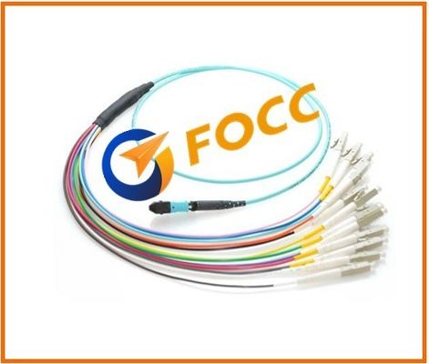 OM4 ottico MPO - cavo di toppa misto del cavo a fibre ottiche di LC per il dispositivo delle Telecomunicazioni
