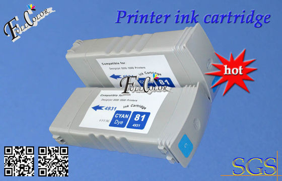 Cartuccia di inchiostro di stampa veloce della tintura di HP 81 BK C m. Y 680ml per la stampante di HP Desiginjet D5800 di uso