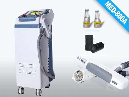 la dimensione di punto bianca e grigia del laser 2, 8mm Q ha commutato il dispositivo di rimozione del tatuaggio dell'energia del laser del ND YAG
